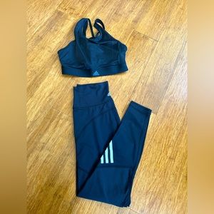 Adidas workout set in size xs